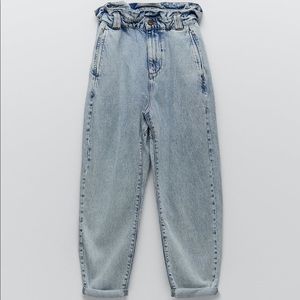 Zara paper bag jeans